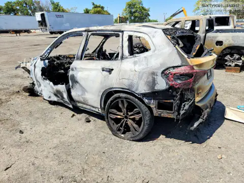 5UXTY9C01LLE60357 — 2020 BMW X3, фото 2 с аукциона Copart 16.10.2026, Пожар