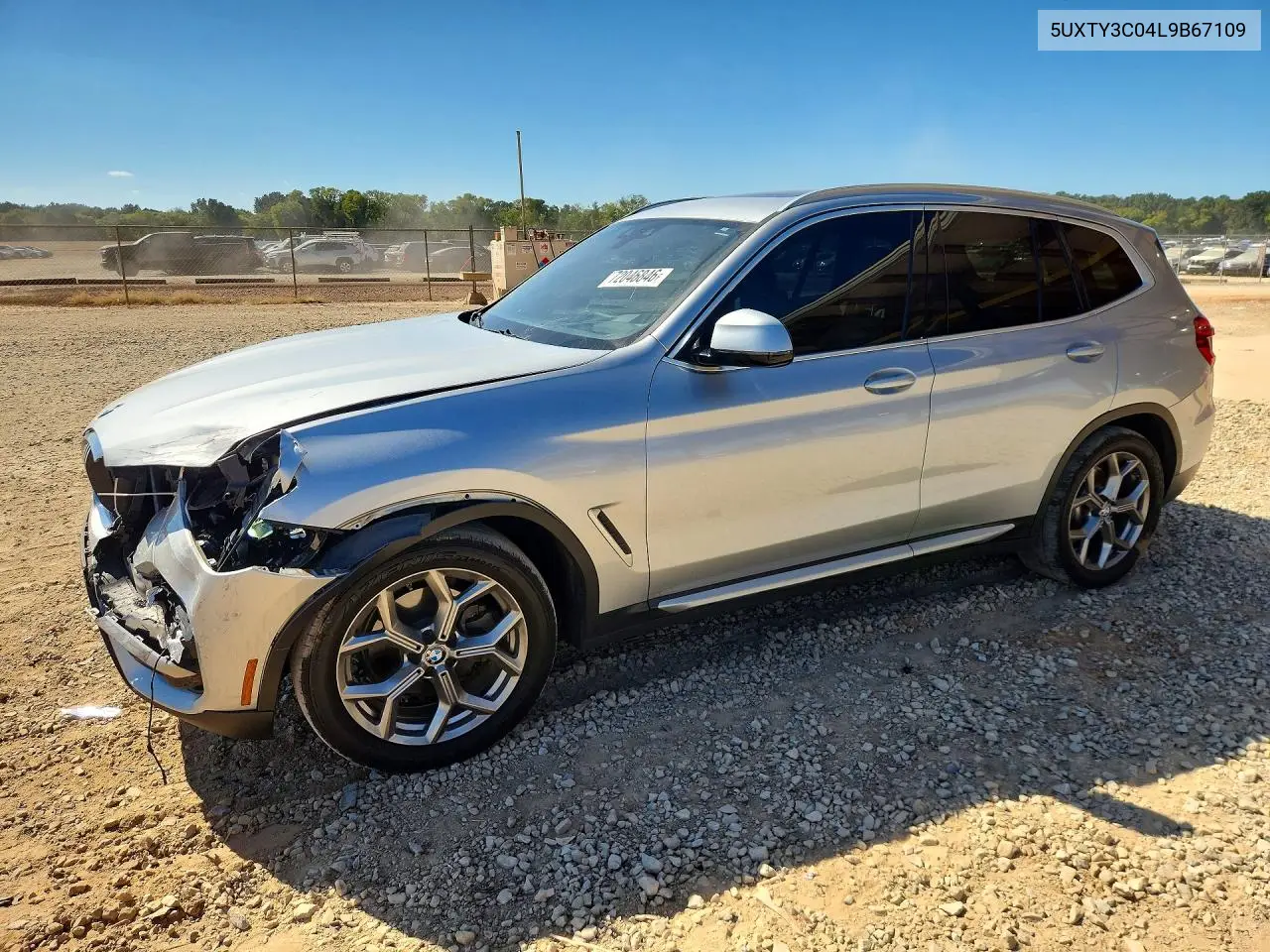 2020 BMW X3 Sdrive30I VIN 5UXTY3C04L9B67109 фото 1
