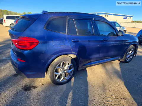 5UXTY5C02M9G49610 — 2021 BMW X3, zdjęcie 3 z Copart 15.10.2026, Przód