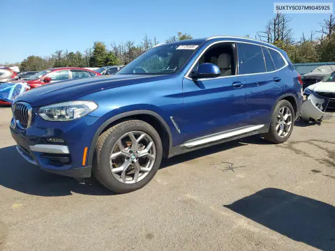 5UXTY5C07M9G45925 — 2021 BMW X3, Подтопление, фото до ремонта