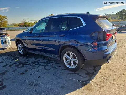 2021 BMW X3 xDrive30I VIN 5UXTY5C09M9E39943 фото 2
