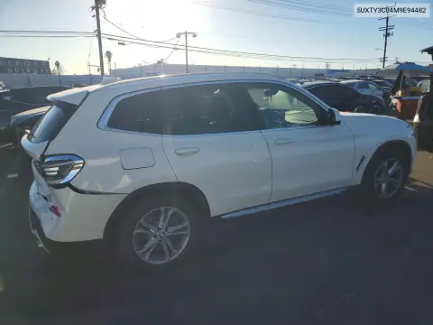 5UXTY3C04M9E94482 — 2021 BMW X3, photo 3 from Copart, Rear end