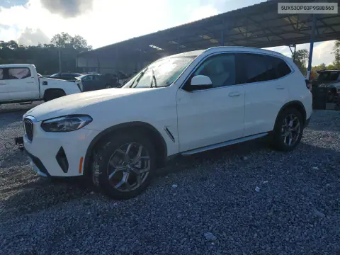 5UX53DP03P9S88563 — 2023 BMW X3, Передняя часть, фото до ремонта