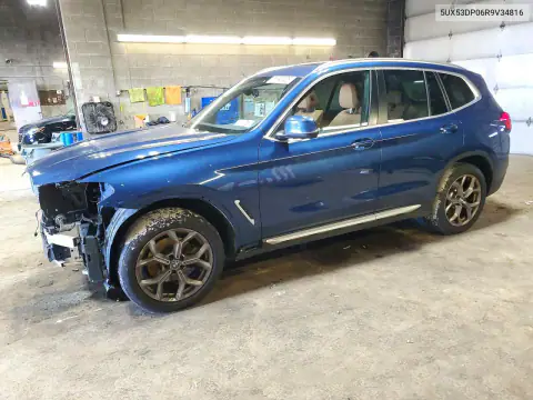 5UX53DP06R9V34816 — 2024 BMW X3, Przód, zdjęć przed naprawą