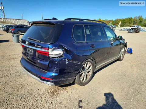 2022 BMW X7 xDrive40I VIN 5UXCW2C09N9K86824 фото 3
