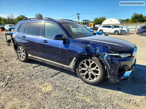 2022 BMW X7 xDrive40I VIN 5UXCW2C09N9K86824 фото 4