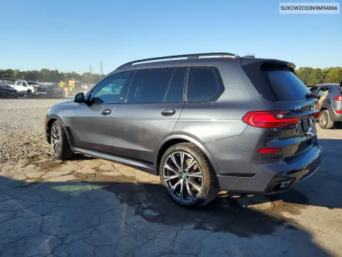 2022 BMW X7 xDrive40I VIN 5UXCW2C03N9M94066 фото 2