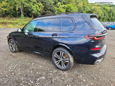 5UX23EM03R9U66181 — 2024 BMW X7, zdjęcie 2 z Copart 19.10.2026, Pożar