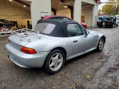 4USCH7332WLE10548 — 1998 BMW Z3, фото 3 с аукциона Copart, Передняя часть
