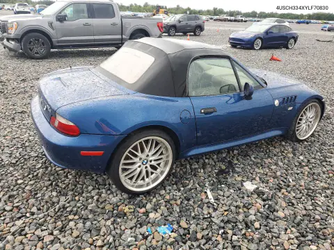 2000 BMW Z3 2.8 VIN 4USCH334XYLF70830 фото 3