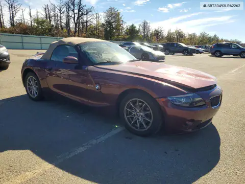 4USBT33493LR62262 — 2003 BMW Z4, photo 4 from Copart 26.10.2026, Front end