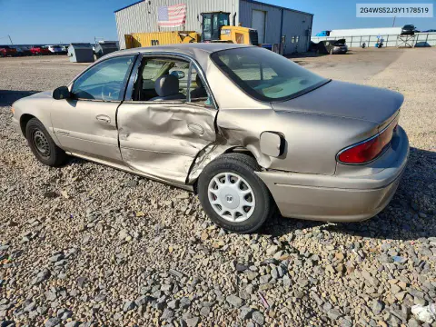 2000 Buick Century Custom VIN 2G4WS52J3Y1178519 фото 2
