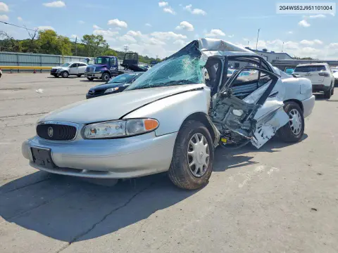 2005 Buick Century Custom VIN 2G4WS52J951101004 фото 1