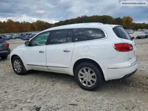 5GAKVCKD4HJ340626 — 2017 Buick Enclave, фото 2 с аукциона Copart, ПЕРЕДНЯЯ ЧАСТЬ