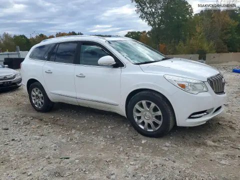 5GAKVCKD4HJ340626 — 2017 Buick Enclave, фото 4 с аукциона Copart, ПЕРЕДНЯЯ ЧАСТЬ