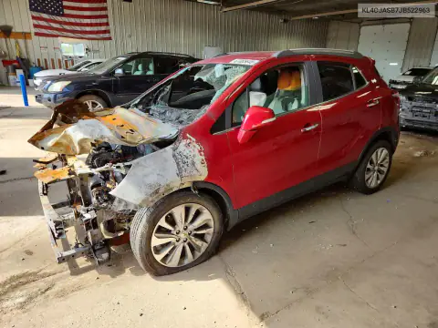 KL4CJASB7JB522963 — 2018 Buick Encore, Engine fire, before-repair photos