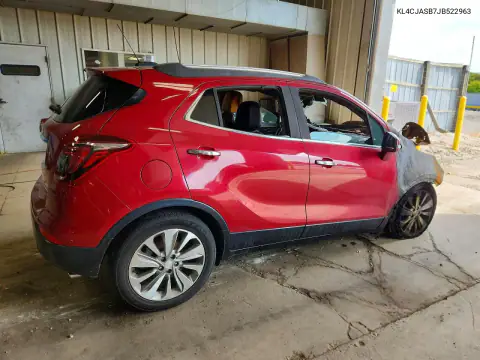 KL4CJASB7JB522963 — 2018 Buick Encore, foto 3 de Copart 26.10.2026, Incendio del motor