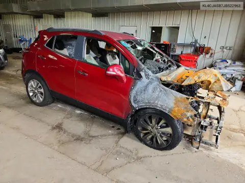 KL4CJASB7JB522963 — 2018 Buick Encore, foto 4 de Copart 26.10.2026, Incendio del motor