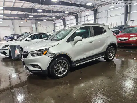 KL4CJ2SB7KB936669 — 2019 Buick Encore, Передня частина, фото до ремонту