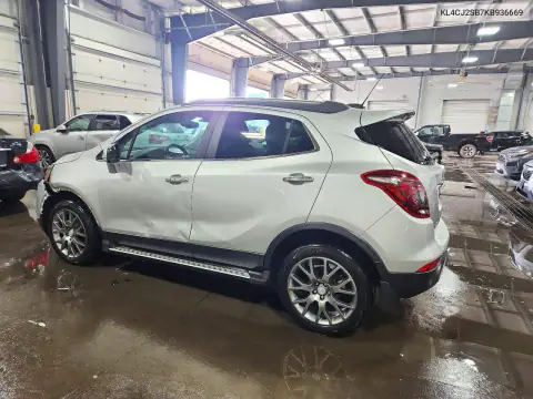 KL4CJ2SB7KB936669 — 2019 Buick Encore, фото 2 з Copart, Передня частина