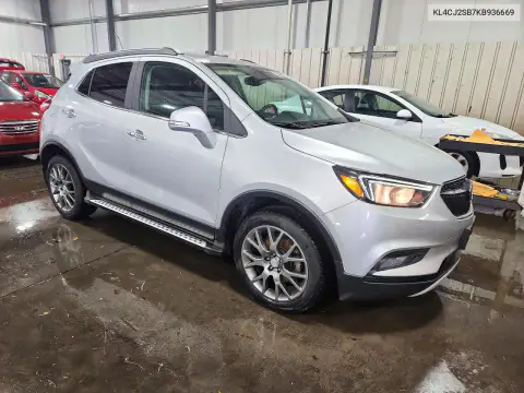 KL4CJ2SB7KB936669 — 2019 Buick Encore, фото 4 з Copart, Передня частина