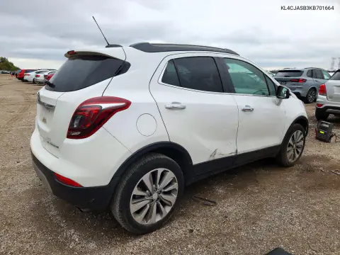 KL4CJASB3KB701664 — 2019 Buick Encore, фото 3 з Copart, Передня частина