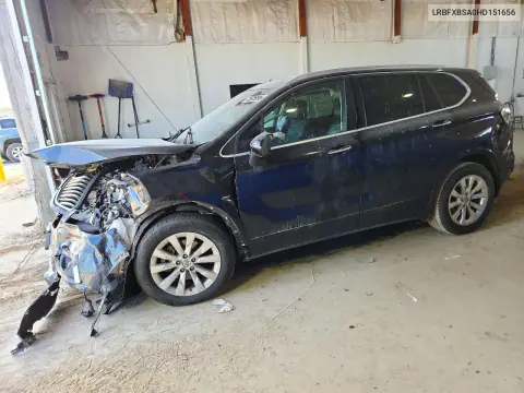 LRBFXBSA0HD151656 — 2017 Buick Envision, Передняя часть, фото до ремонта