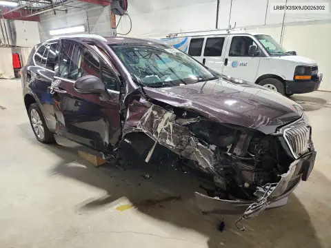 LRBFX3SX9JD026302 — 2018 Buick Envision, ფოტო 4, Copart, წინა ნაწილი