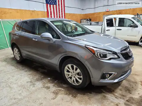 LRBFX1SA2KD075858 — 2019 Buick Envision, foto 4 de Copart, Parte delantera
