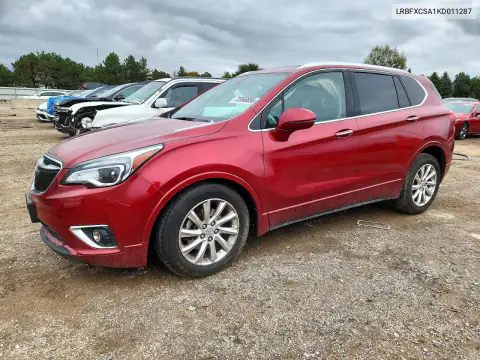 LRBFXCSA1KD011287 — 2019 Buick Envision, Przód, zdjęć przed naprawą