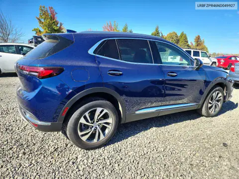 LRBFZPR46ND049927 — 2022 Buick Envision, photo 3 from Copart, Front end
