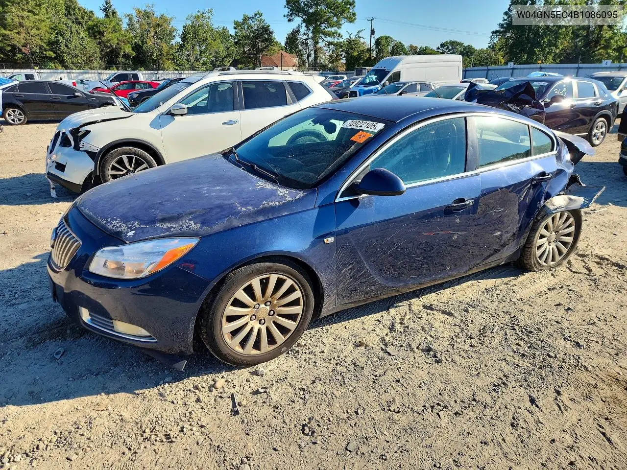 2011 Buick Regal VIN W04GN5EC4B1086095 фото 1