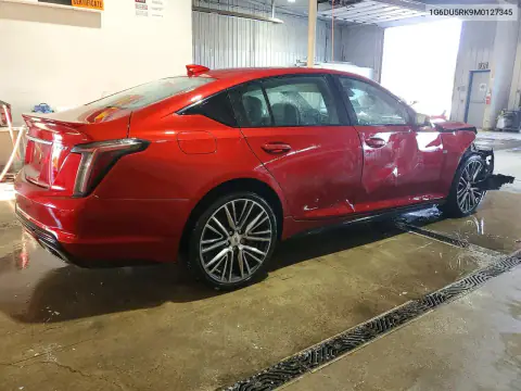 1G6DU5RK9M0127345 — 2021 Cadillac CT5, фото 3 с аукциона Copart, ПЕРЕДНЯЯ ЧАСТЬ