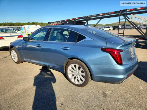 2024 Cadillac Ct5 Luxury VIN 1G6DM5RK0R0102986 фото 2