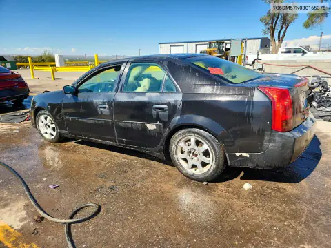 2003 Cadillac Cts VIN 1G6DM57N030165378 фото 2