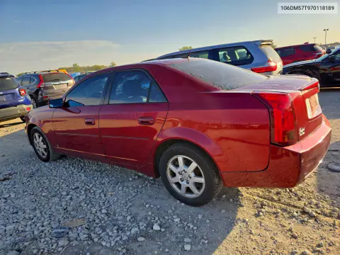 2007 Cadillac Cts VIN 1G6DM57T970118189 фото 2