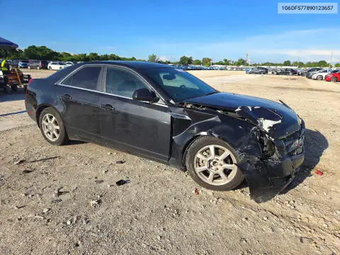 2009 Cadillac Cts Nav VIN 1G6DF577890123657 фото 4