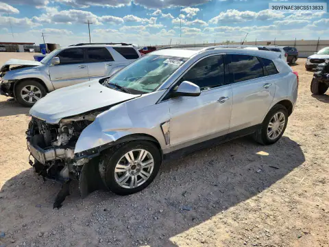 3GYFNAE38CS513833 — 2012 Cadillac SRX, Передняя часть, фото до ремонта