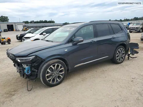 1GYKPHRS3MZ114075 — 2021 Cadillac XT6, Боковая часть, фото до ремонта