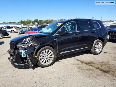 1GYKPDRS4MZ115650 — 2021 Cadillac XT6, Front end, before-repair photos