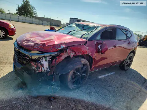 3GNKBKRS8LS533382 Chevrolet Blazer 2020 — uszkodzenie Uszkodzenia dookoła, zdjęcie przed naprawą