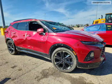 3GNKBKRS8LS533382 — 2020 Chevrolet Blazer, zdjęcie 4 z Copart, Uszkodzenia dookoła