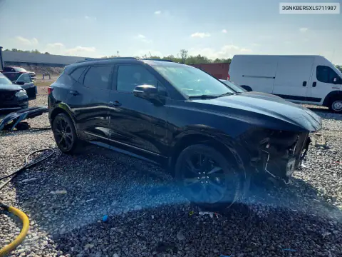 3GNKBERSXLS711987 — 2020 Chevrolet Blazer, фото 4 с аукциона Copart, ПЕРЕДНЯЯ ЧАСТЬ