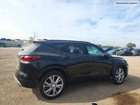 3GNKBHRS3LS568981 — 2020 Chevrolet Blazer, ფოტო 3, Copart, წინა ნაწილი