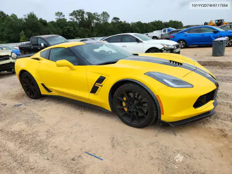 1G1YY2D74H5117554 — 2017 Chevrolet Corvette, фото 4 с аукциона Copart, БОКОВАЯ ЧАСТЬ