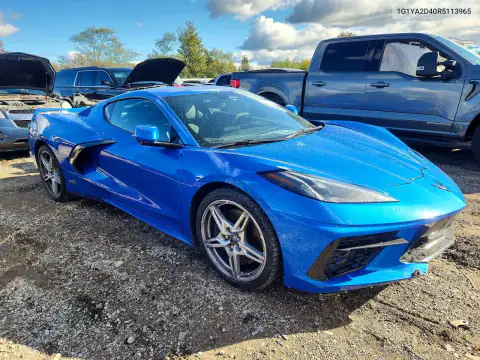 1G1YA2D40R5113965 — 2024 Chevrolet Corvette, ფოტო 4, Copart, წინა ნაწილი