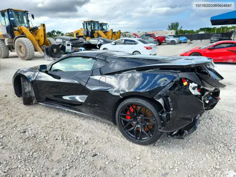 1G1YE2D33R5604087 — 2024 Chevrolet Corvette, фото 2 с аукциона Copart, Задняя часть