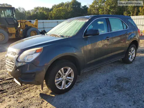 2GNALBEKXH1554963 Chevrolet Equinox 2017 — Front end damage, before-repair photo