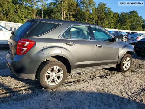 2GNALBEKXH1554963 — 2017 Chevrolet Equinox, photo 3 from Copart, Front end