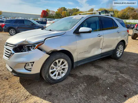 3GNAXJEV2JS643087 — 2018 Chevrolet Equinox, Передняя часть, фото до ремонта